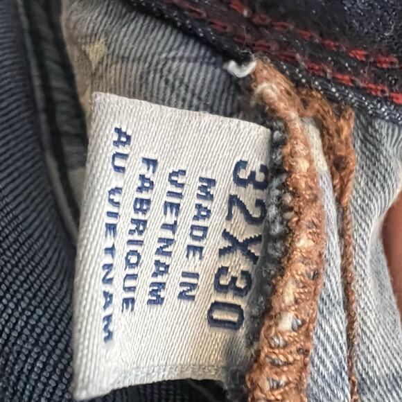 Tommy Bahama Men's Straight Leg Jeans Sz 32x27 Short Dark Wash Blue - Picture 13 of 14